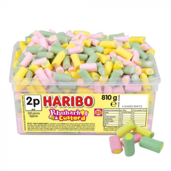 Haribo Rhubarb & Custard 2p