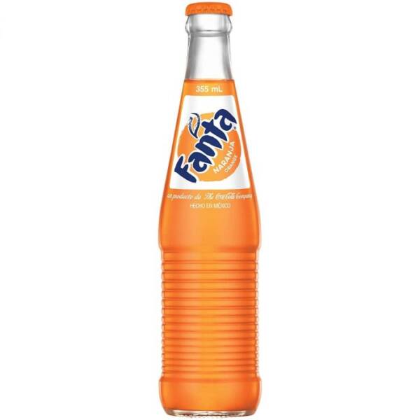 Mexican Fanta Orange Soda Bottle 355ml