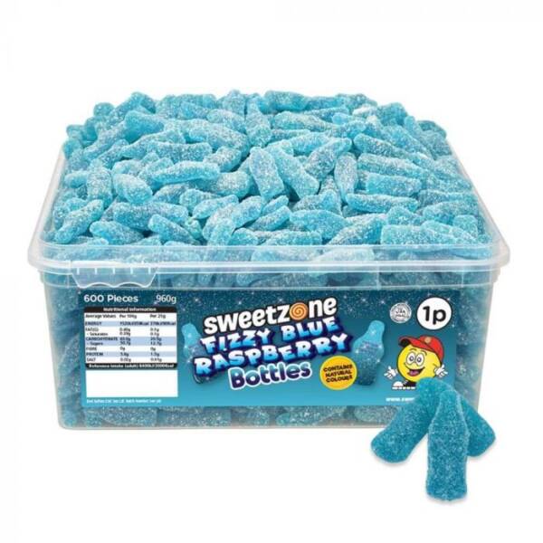 Sweetzone Fizzy Blue Bottles 1p