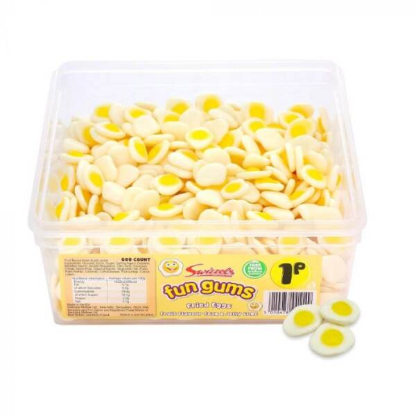 Swizzels Fun Gums Fried Eggs 1p