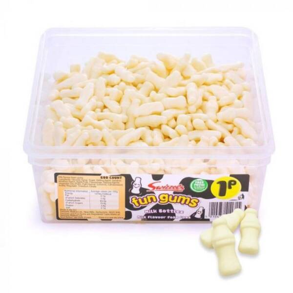 Swizzels Fun Gums Milk Bottles 1p